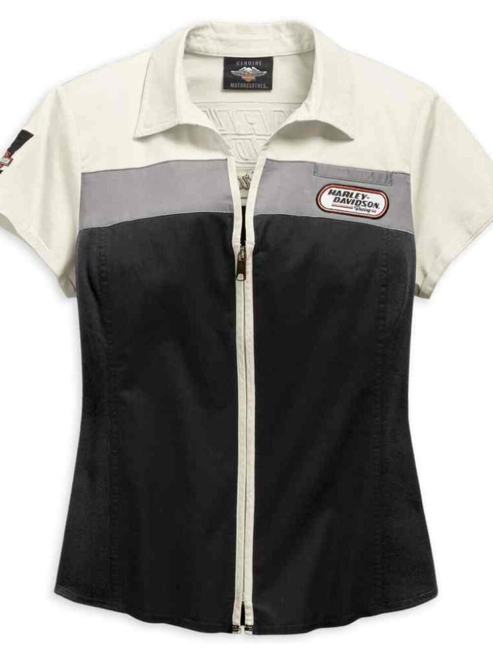 Harley Davidson Women's Medium Zip-Front Shirt - NWT